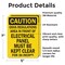 Signmission OSHA Regulations Area In Front Electrical Panel Must Be Kept Clear For 36 Inches, 5 in W x OS-2PACK-CS-D-57-L-19216 - alternate 6